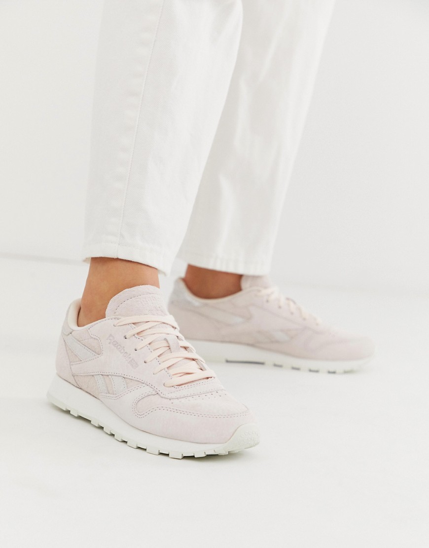 Reebok Classics leather shimmer trainers