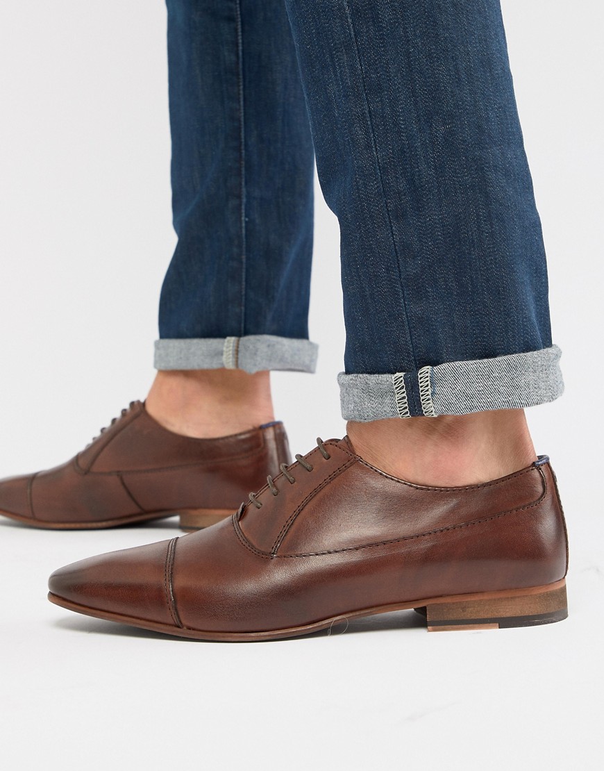 WALK London City oxford shoes in brown leather