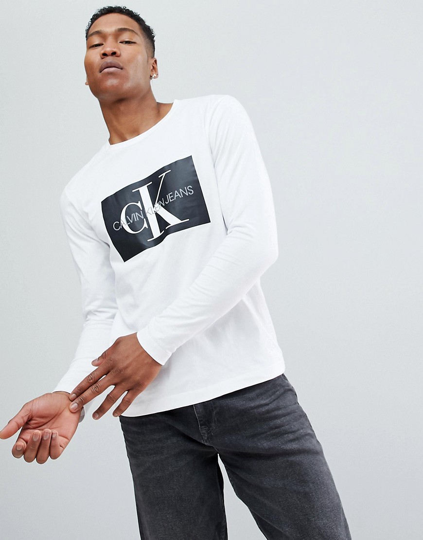 Calvin Klein Jeans long sLeeve t-shirt with reissue box logo