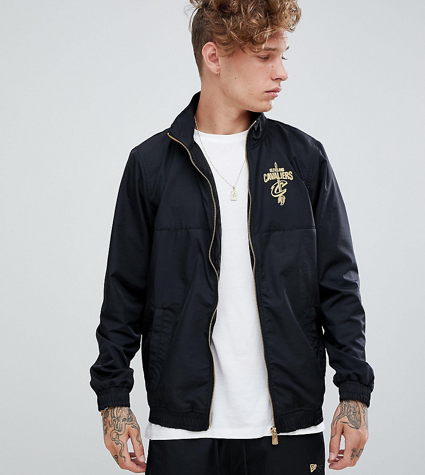 New Era Cleveland Cavaliers track jacket in black exclusive to asos