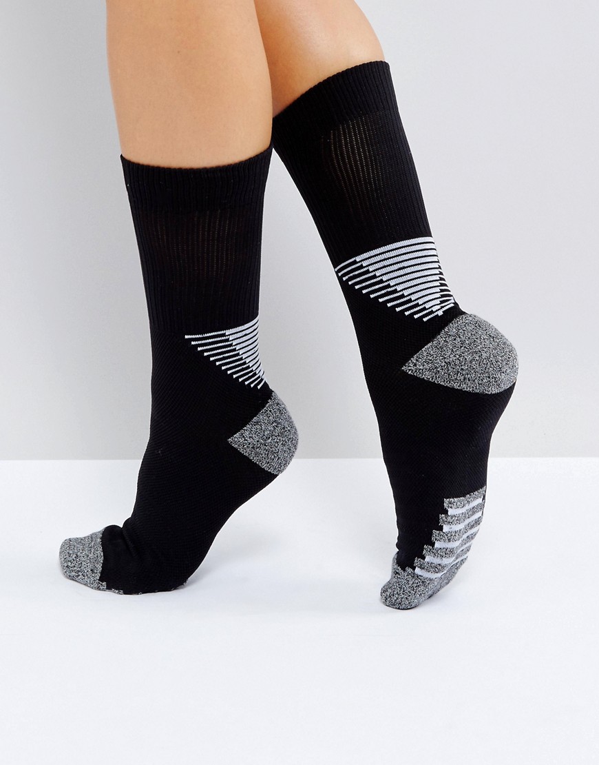 Weekday Sports Stripe Socks - Black