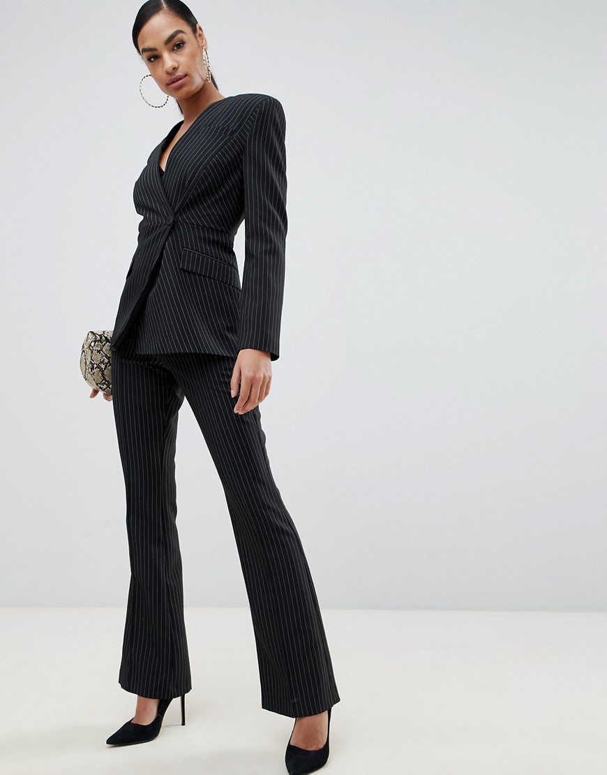 ASOS DESIGN slim suit trousers in pinstripe