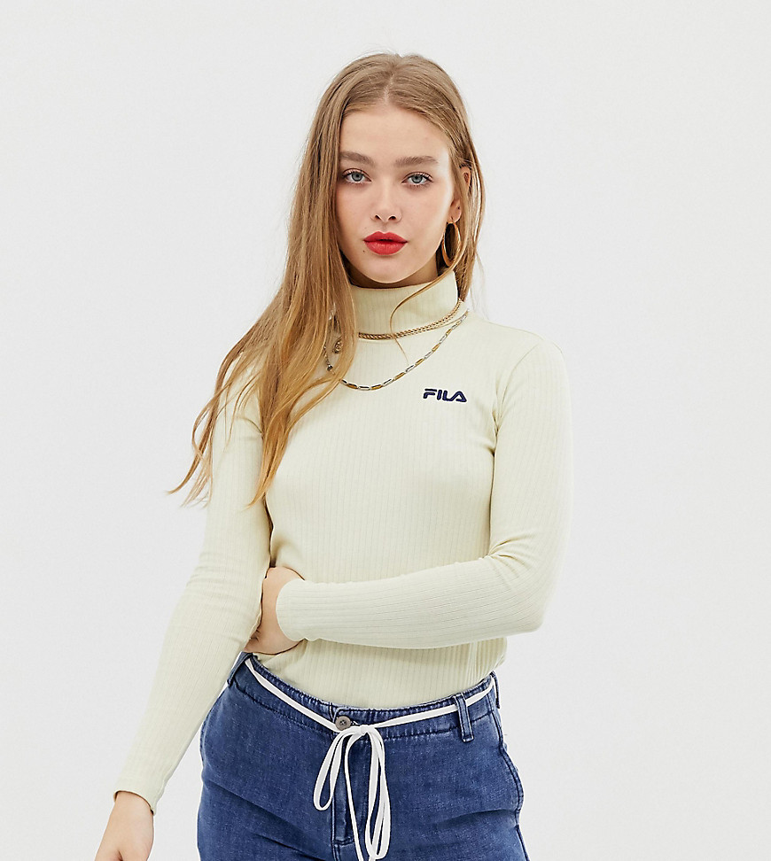 Fila high neck top with small chest logo