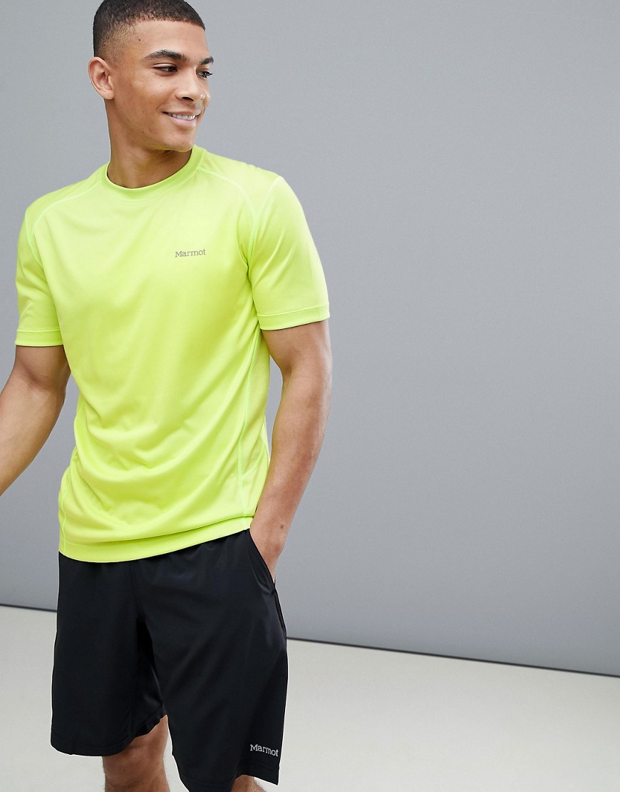 Marmot Active Windridge SS Running T-Shirt in Bright Lime - Bright lime