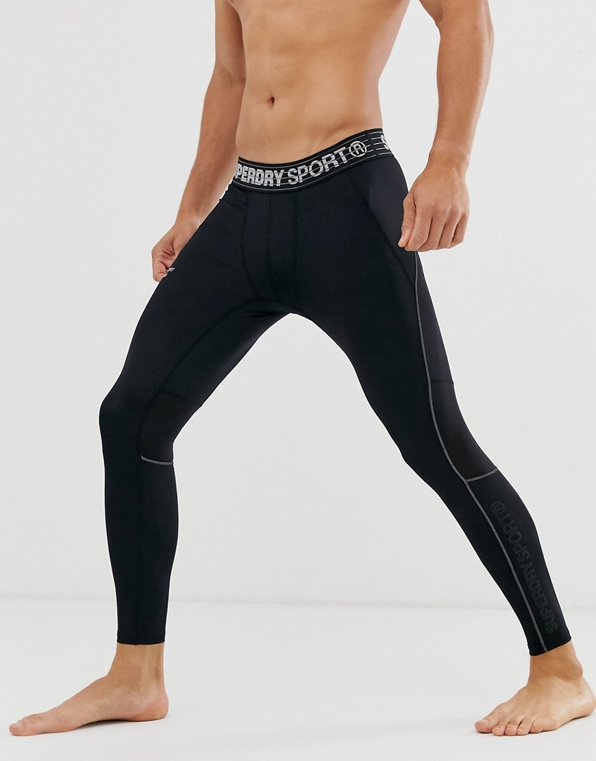 Superdry Sport Active training leggings in black