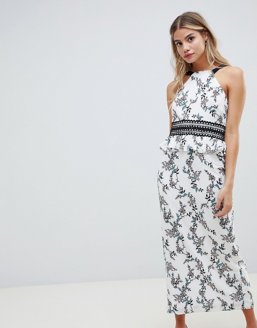 Stylestalker Kaylene Floral Print Maxi Dress