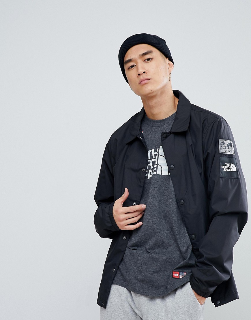 The North Face International Limited Capsule Coach Jacket Flag Lining in Black - Black