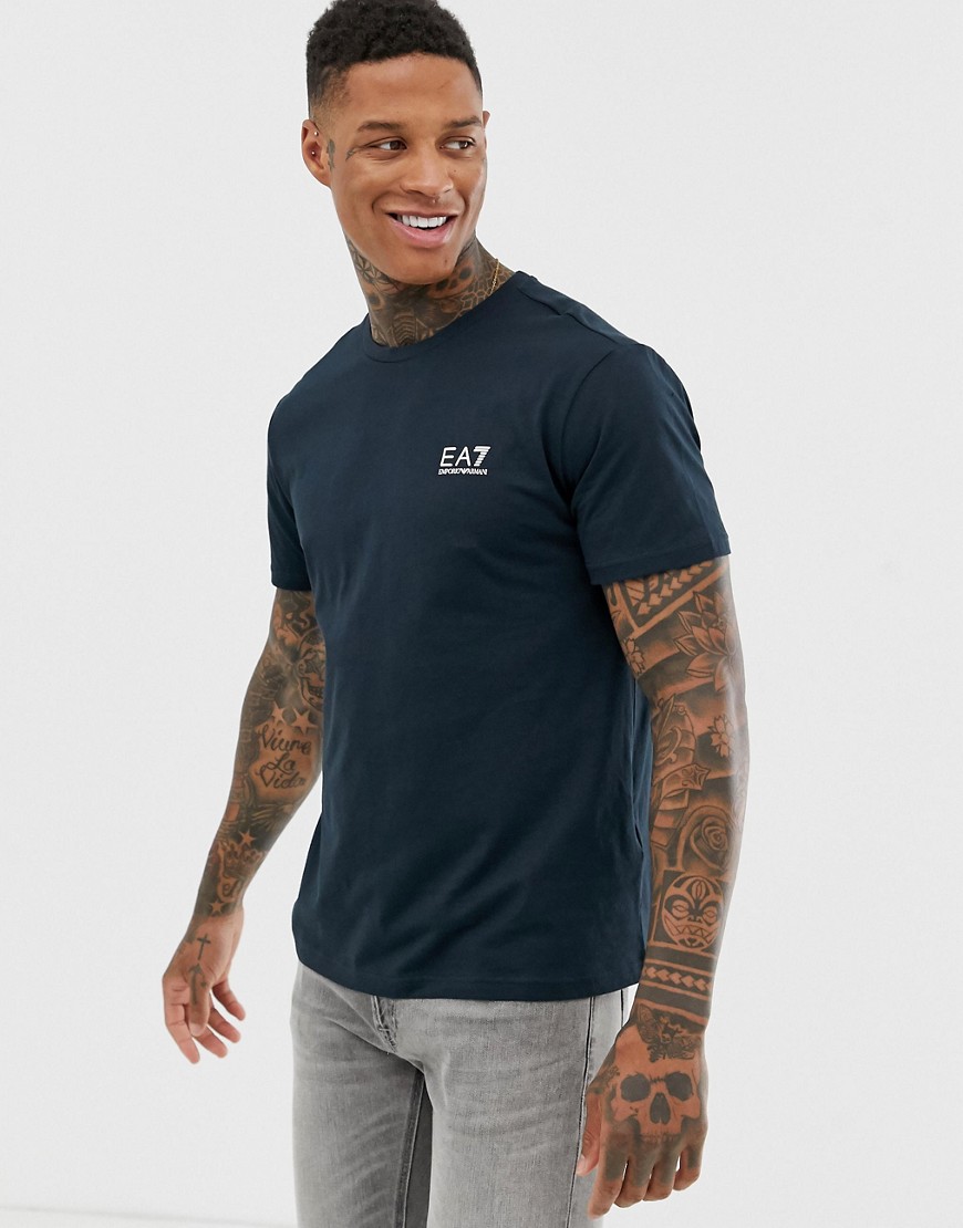 EA7 small logo t-shirt in navy