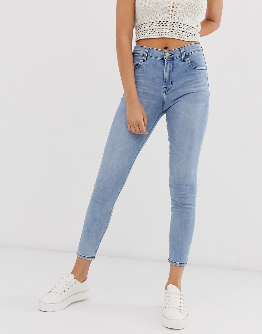 J Brand Alana high rise cropped skinny jeans