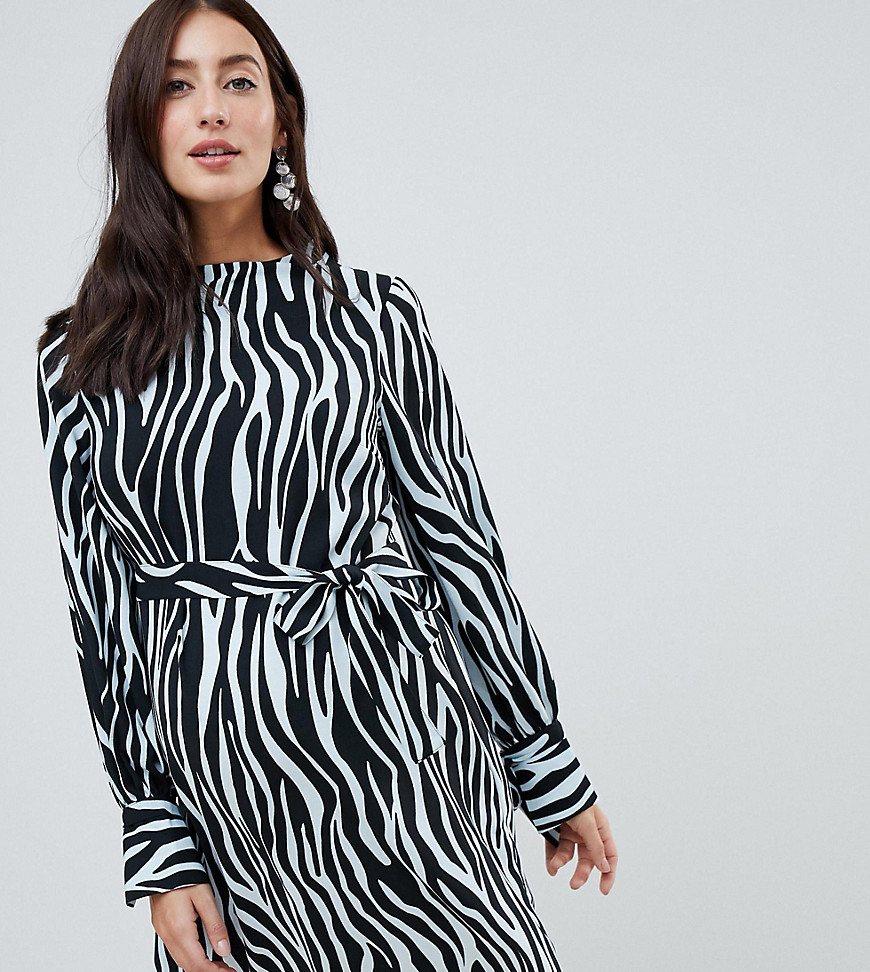 Mamalicious maternity zebra printed woven dress