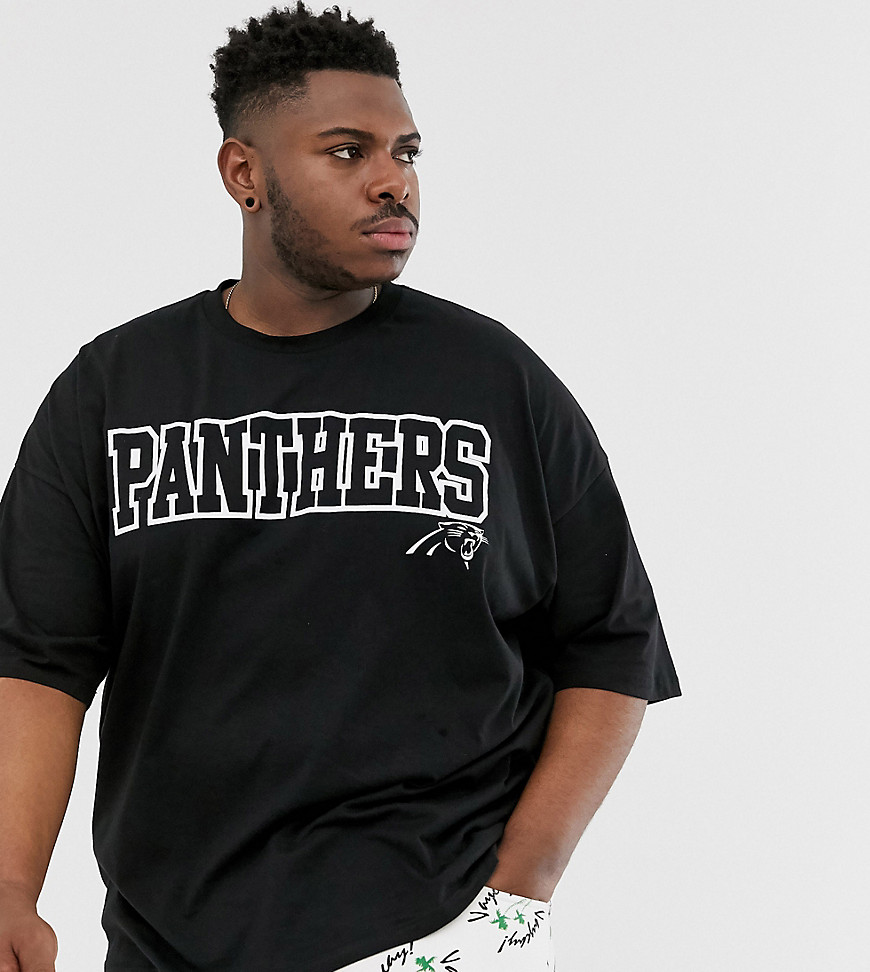 ASOS DESIGN Plus NFL Panther oversized t-shirt with front and back print