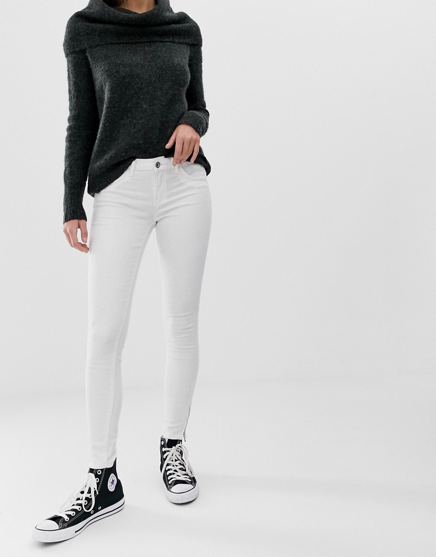 Only Kendell white skinny jeans