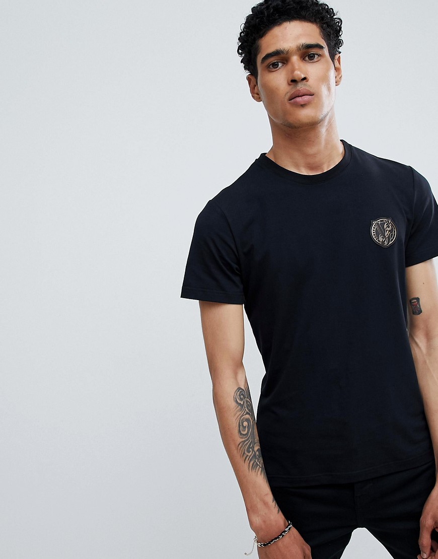 Versace Jeans t-shirt in black with small logo