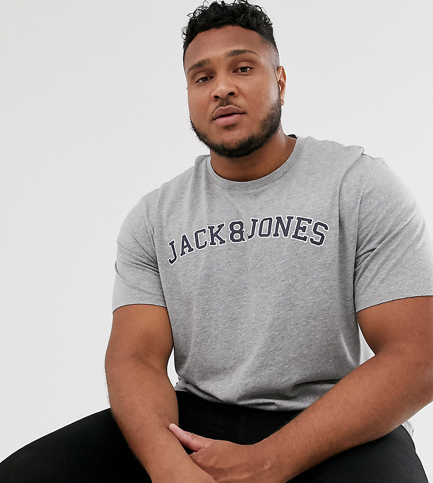 Jack & Jones Originals Plus chest branding logo t-shirt