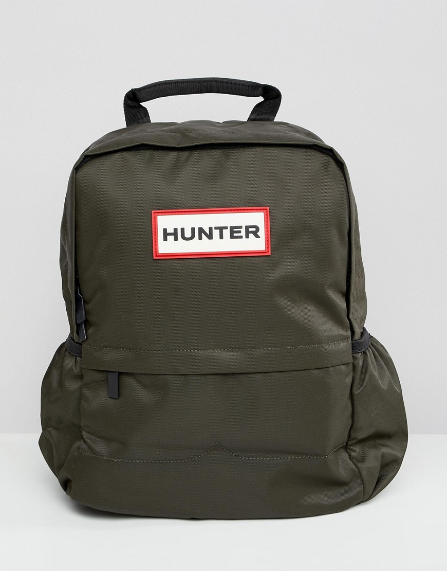 Hunter Original nylon backpack in olive - Dark olive