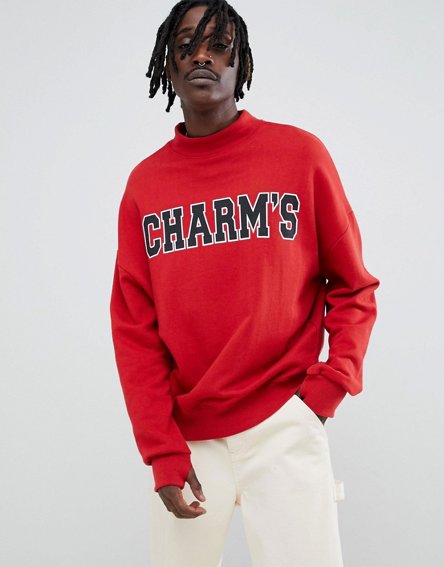 Charm's Sweatshirt In Red With Logo - Red