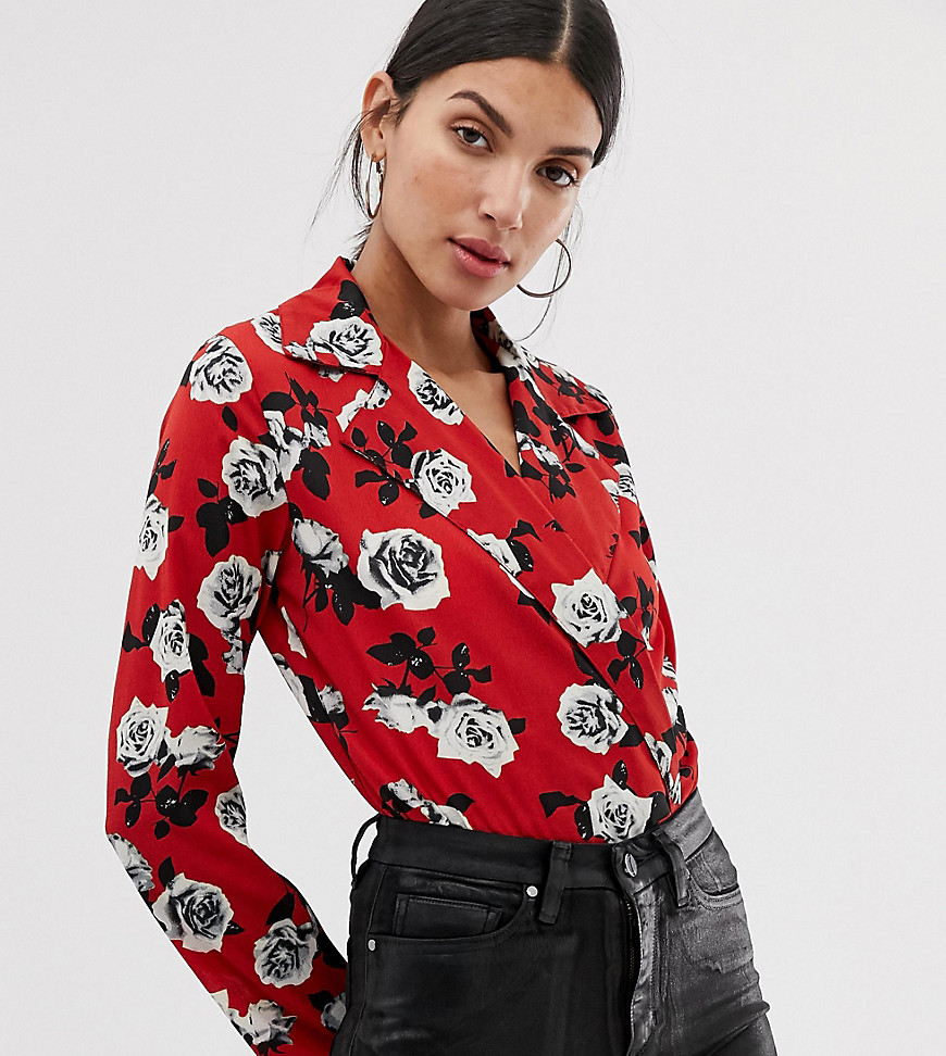 Parisian Tall floral wrap front body