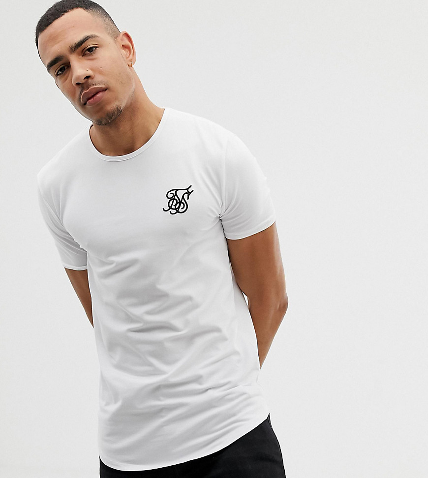 SikSilk short sleeve t-shirt in white exclusive to ASOS