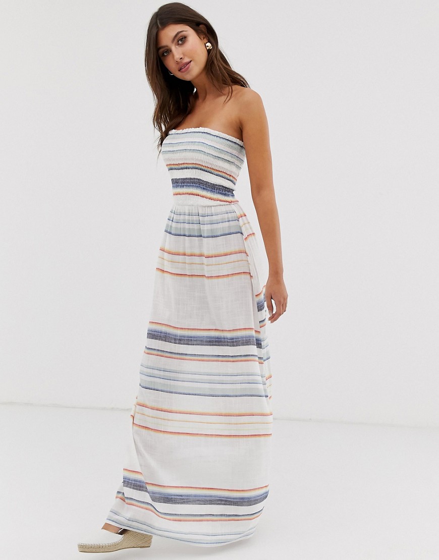 Influence striped beach maxi dress