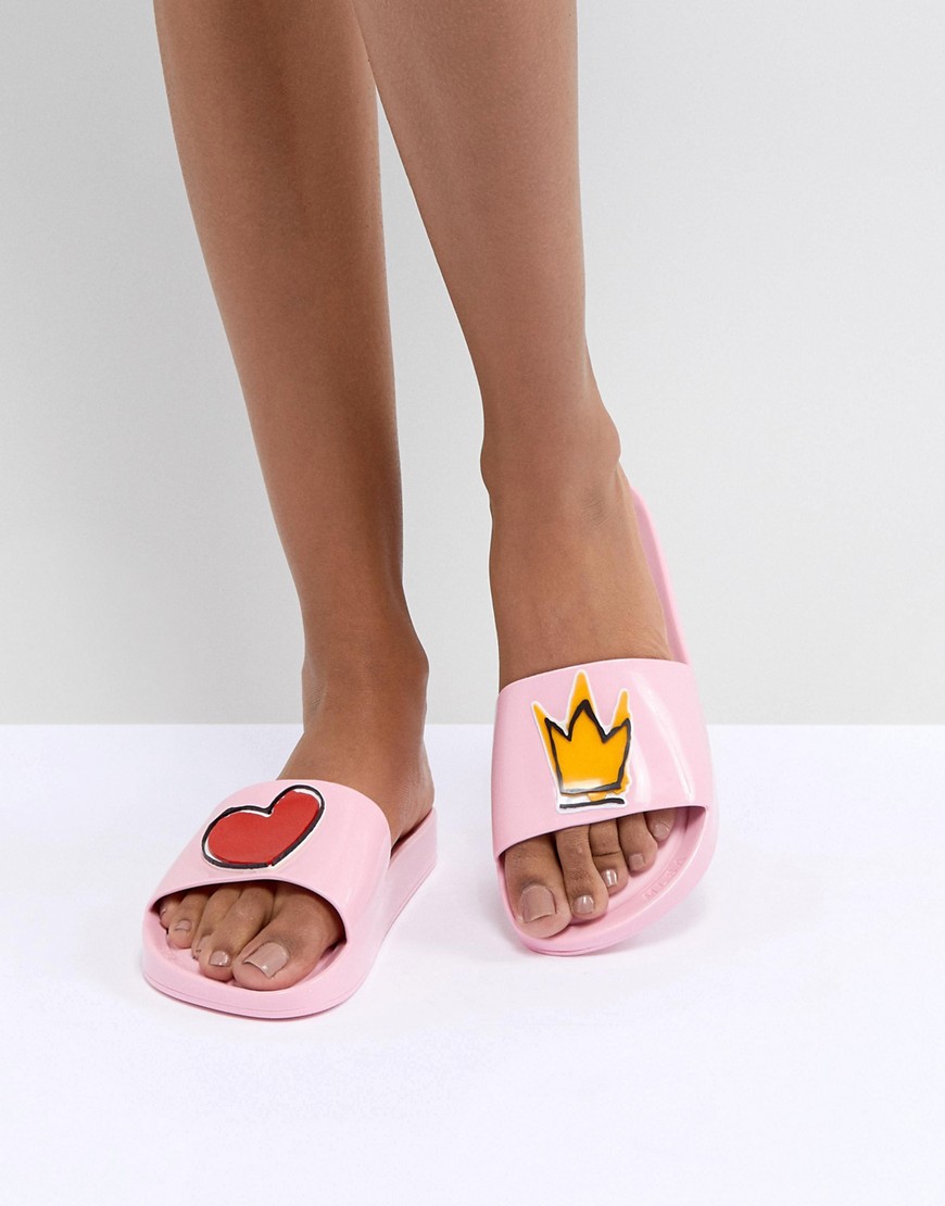Vivienne Westwood For Melissa Pink Prince Charming Slides - Pink