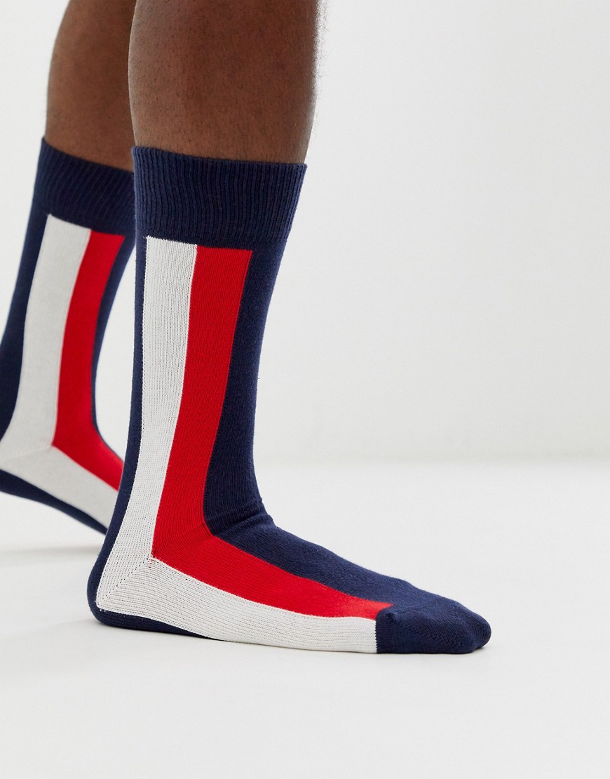 Tommy Hilfiger iconic stripe socks in navy