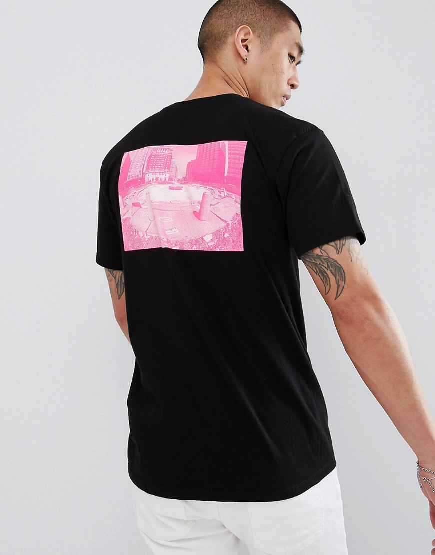 DC Shoes T-Shirt with Back Photo Print in Black
