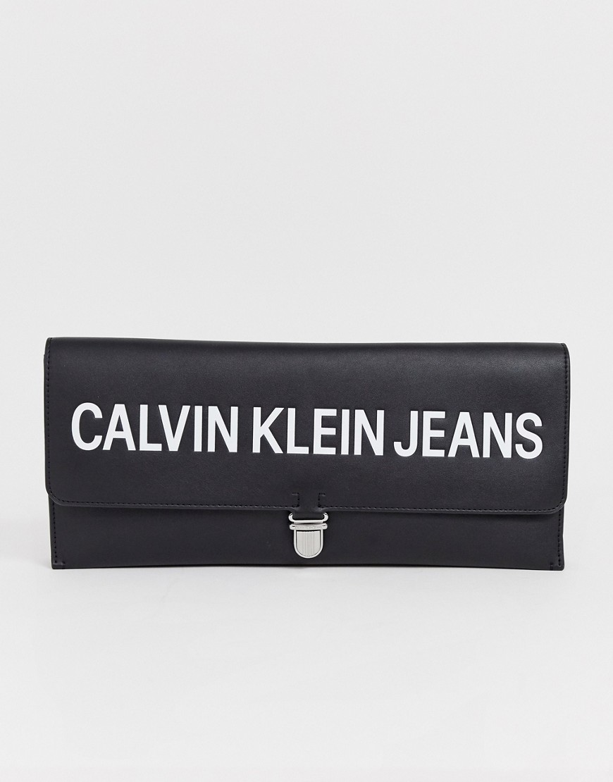 Calvin Klein Jeans foldover clutch bag