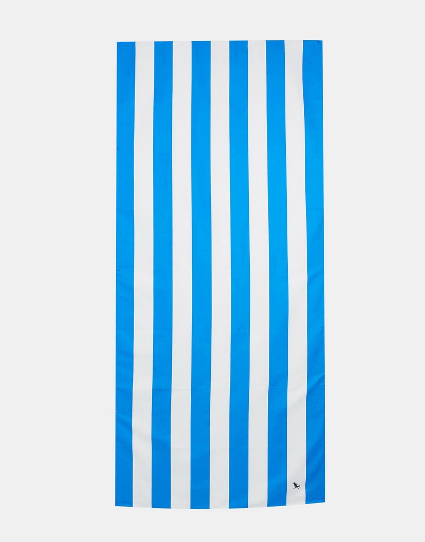 Dock & Bay extra large striped beach towel in blue