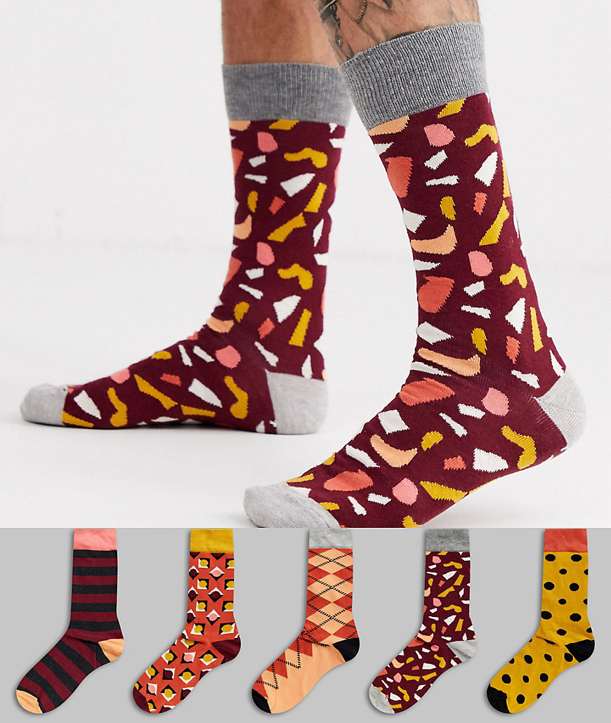 HS by Happy Socks 5 pack print socks