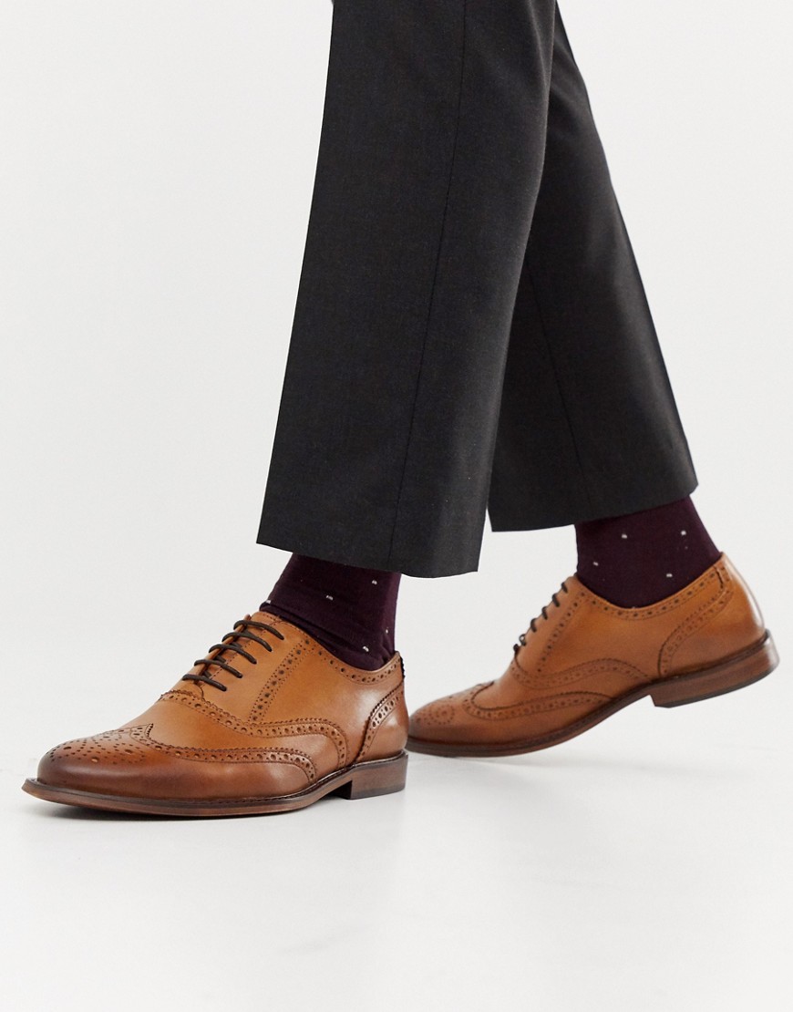 Office Interface brogues in tan leather