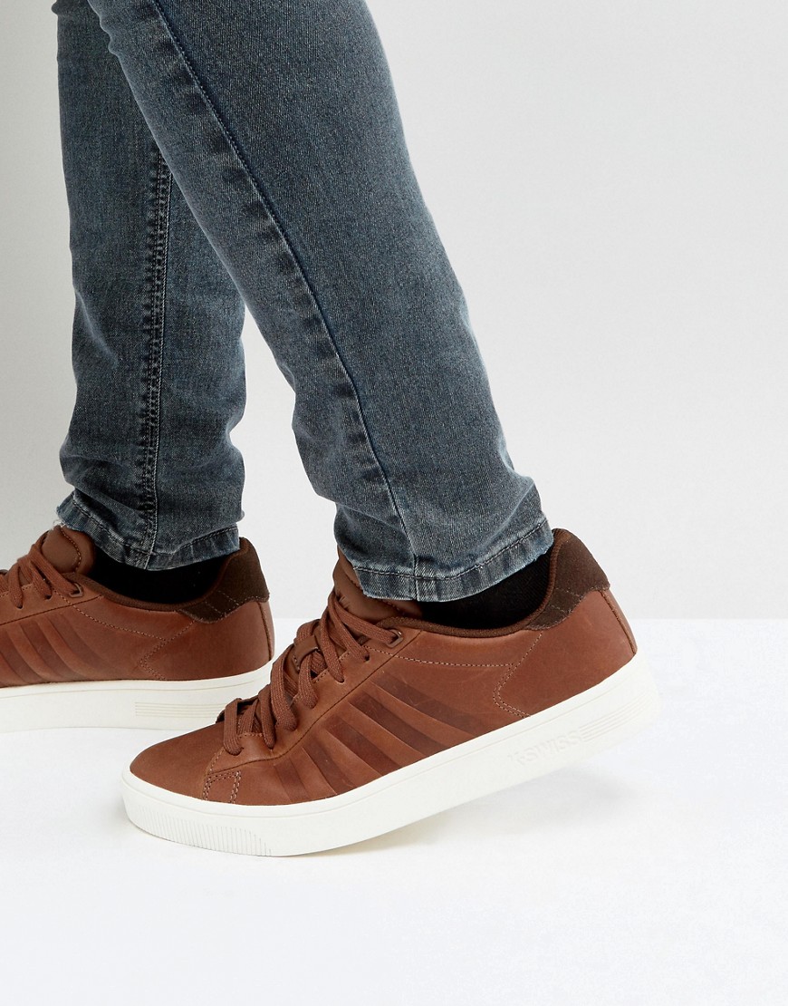 K-Swiss Court Frasco Trainers In Brown - Brown