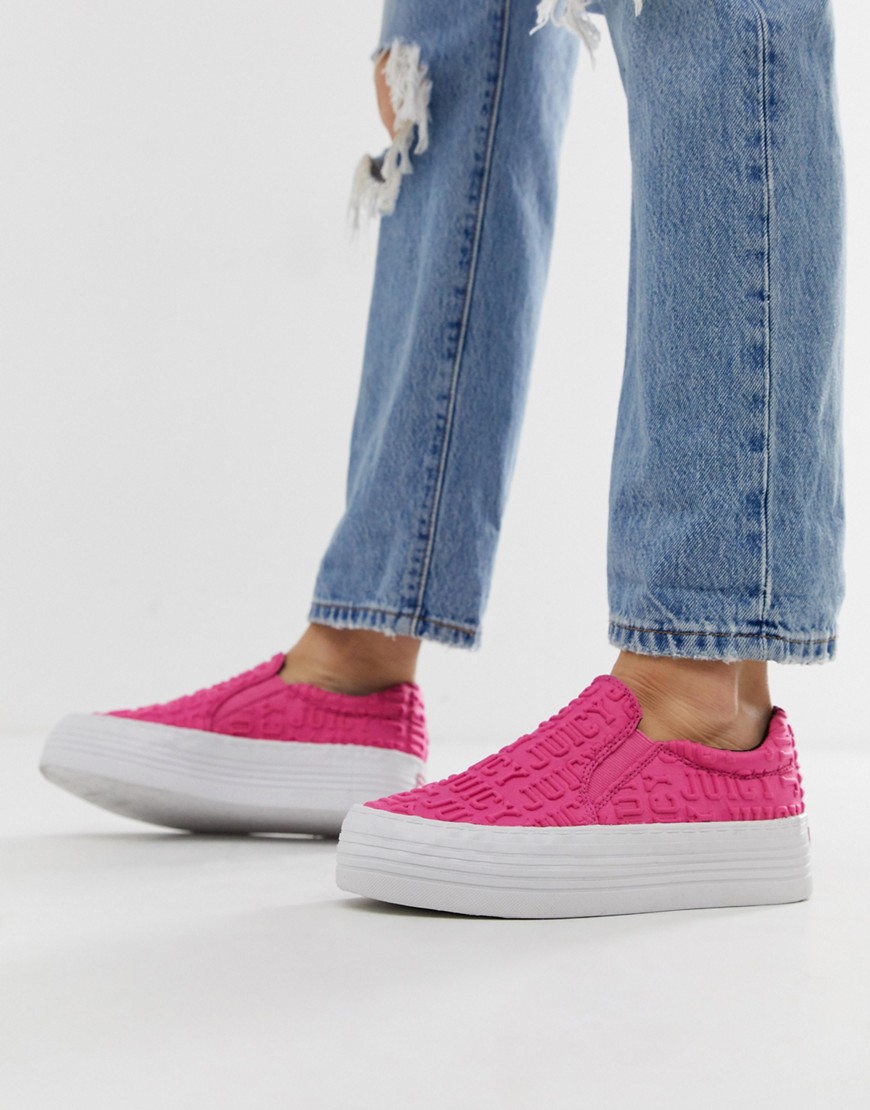 Juicy Couture slip on logo trainers