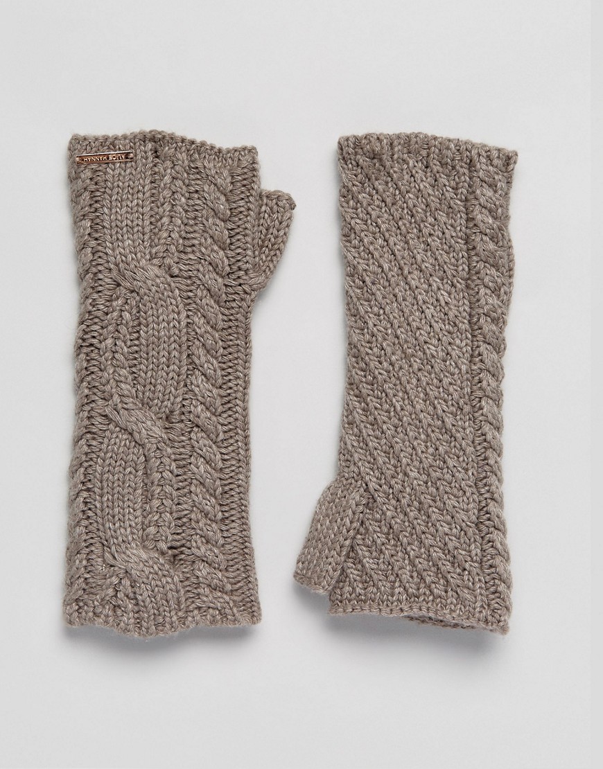 Alice Hannah Chunky Cable Knit Armwarmers