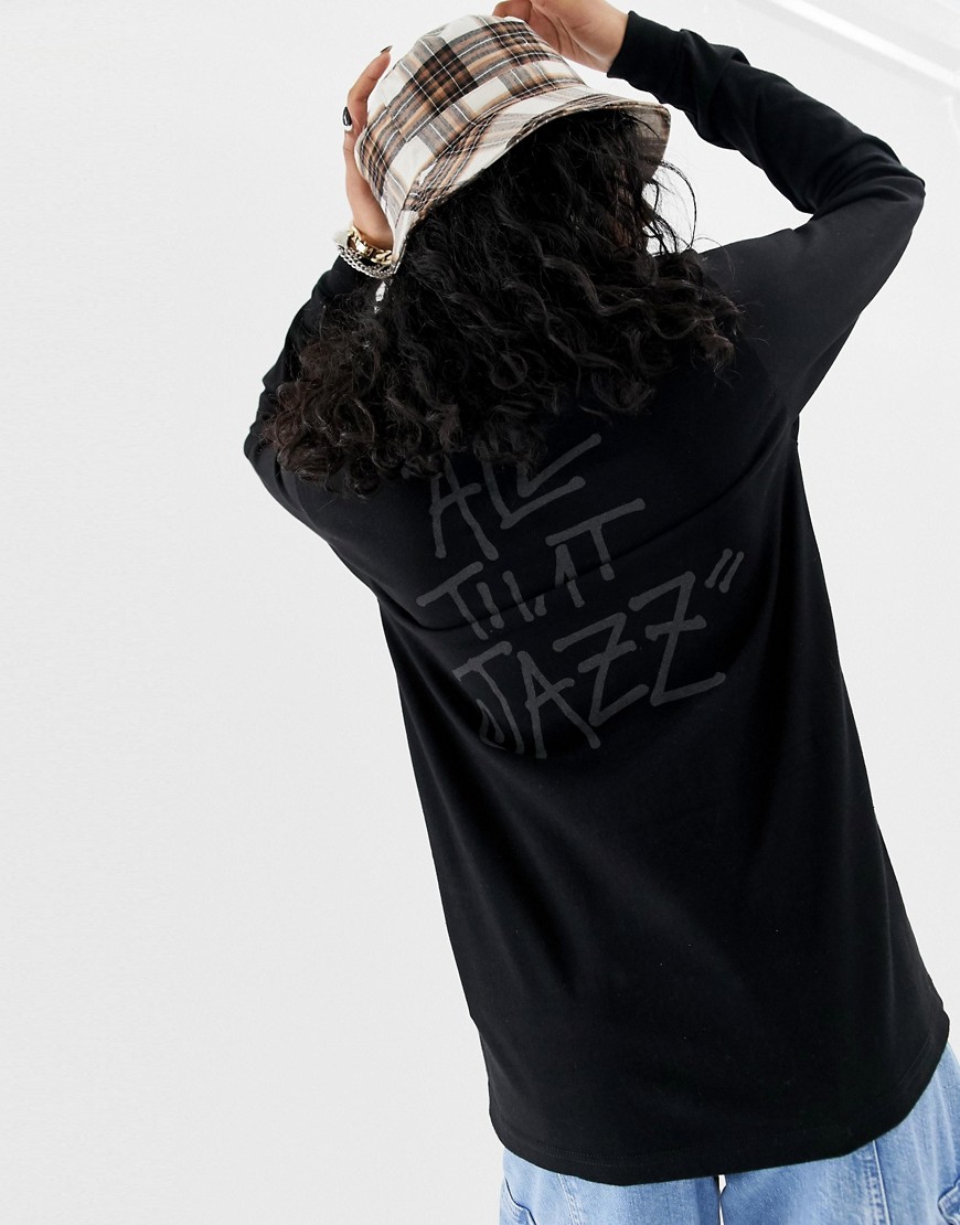 Stussy long sleeve t-shirt with all that jazz back logo