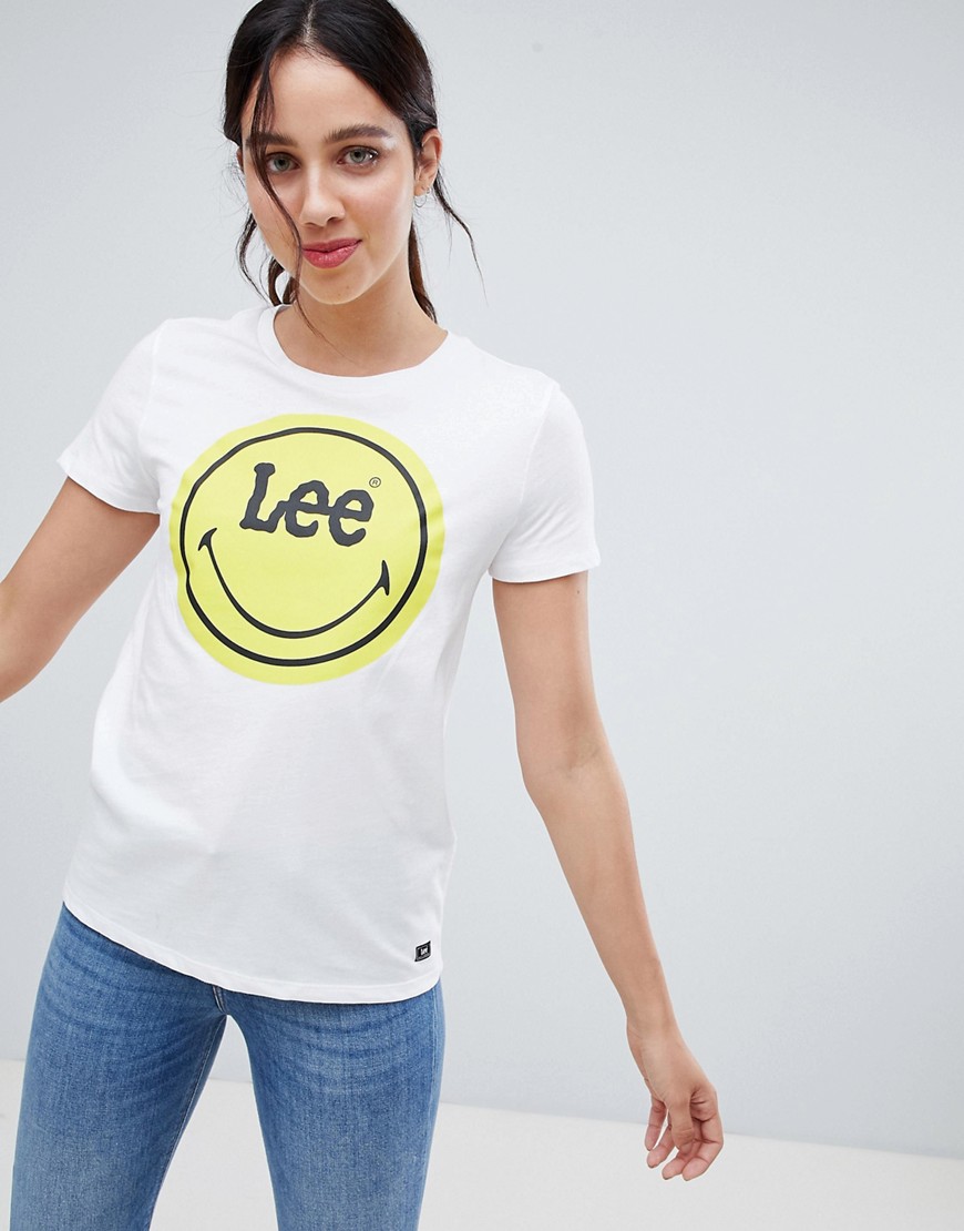 Lee Smile Collab T Shirt - White