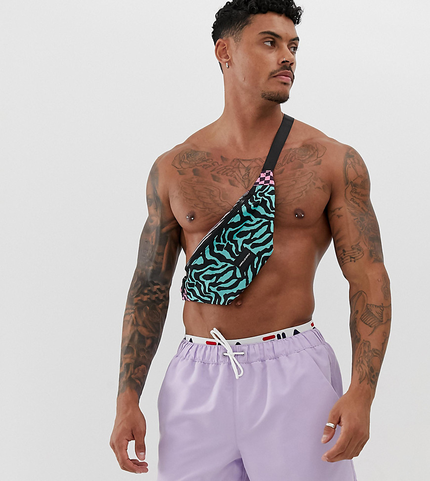 Fila swimshorts with logo waistband in lilac