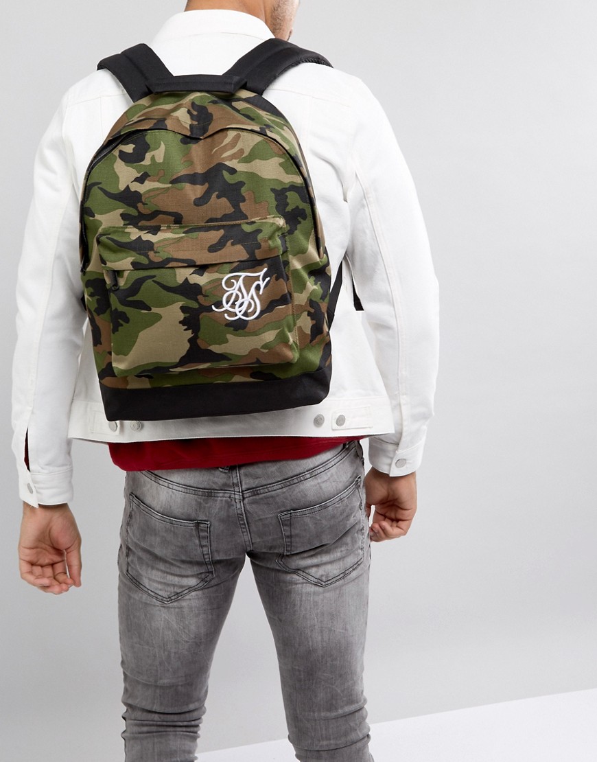 SikSilk backpack in camo