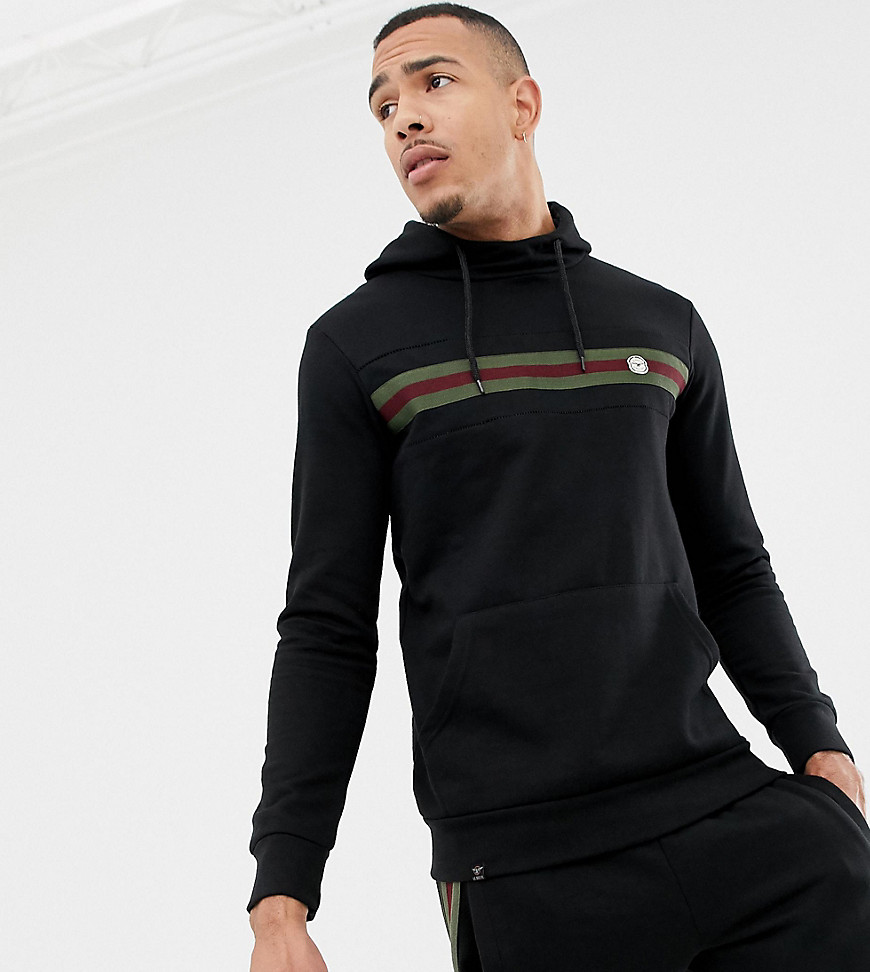 Le Breve TALL Chest Striped Hoodie