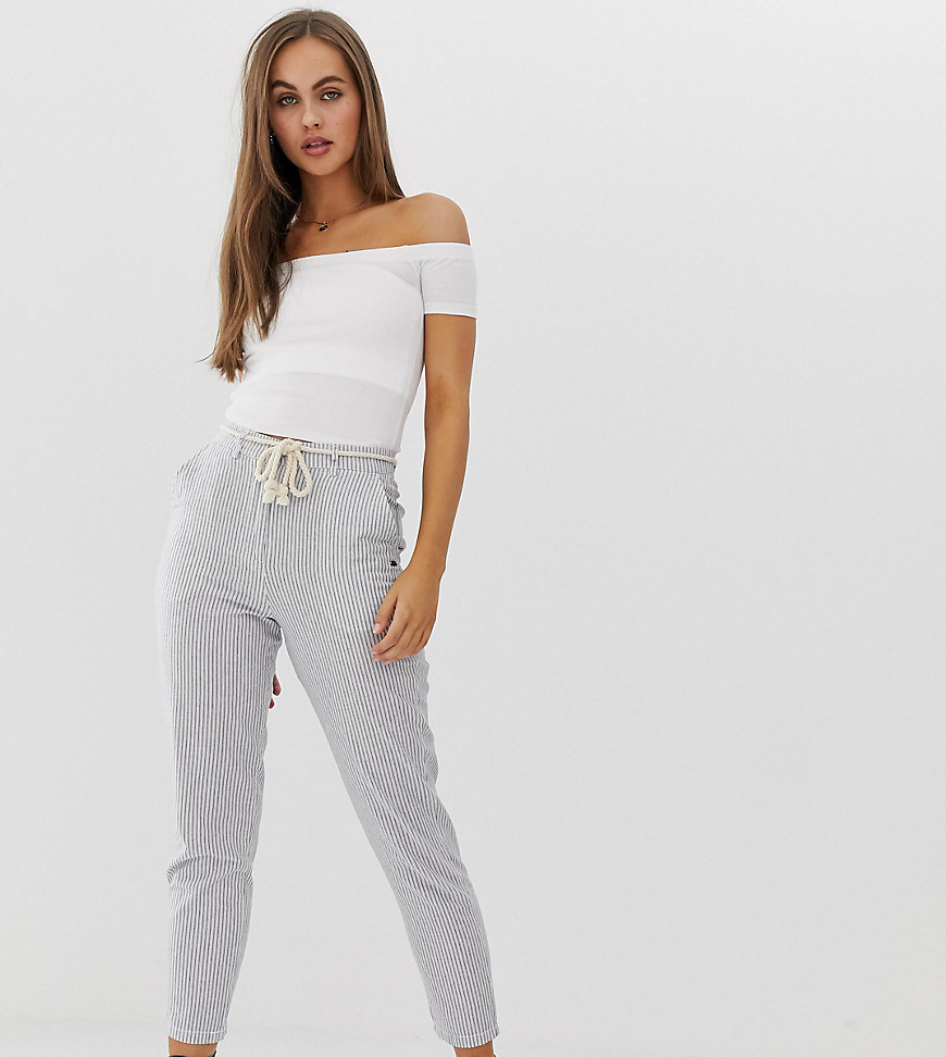 Pull&Bear pacific trousers in blue stripe