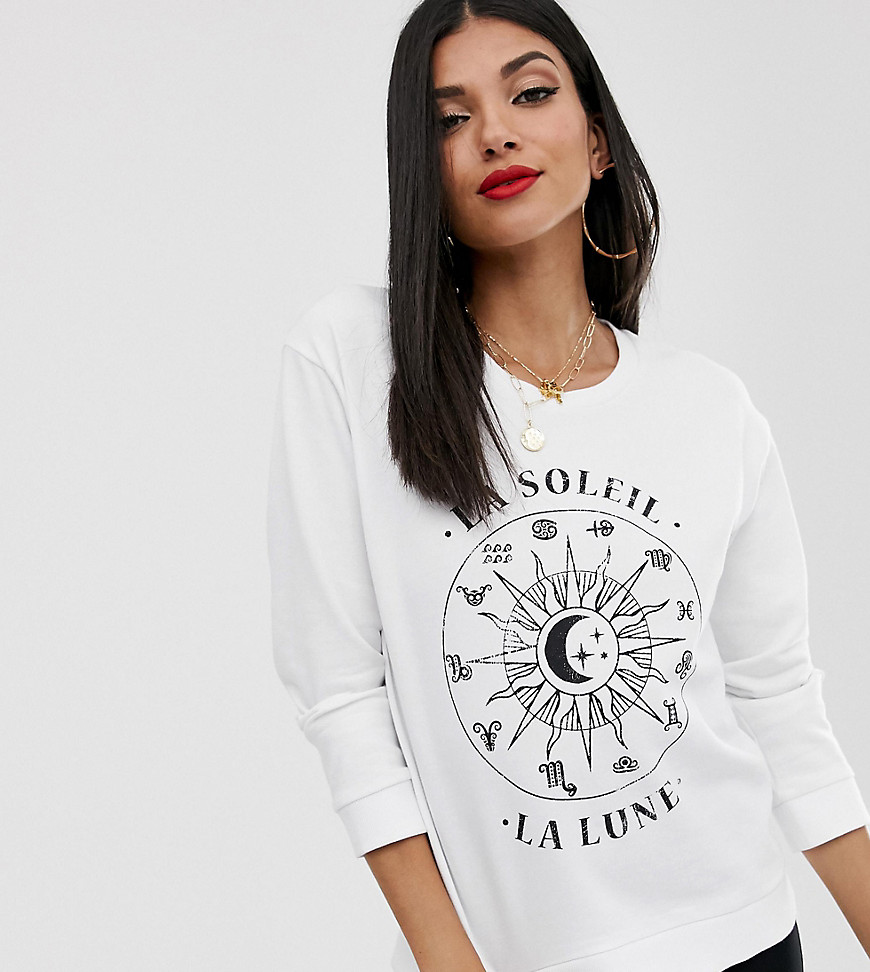 ASOS DESIGN Tall sweatshirt with zodiac print