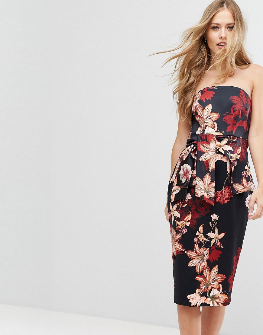 Forever New Structured Midi Dress with Tie