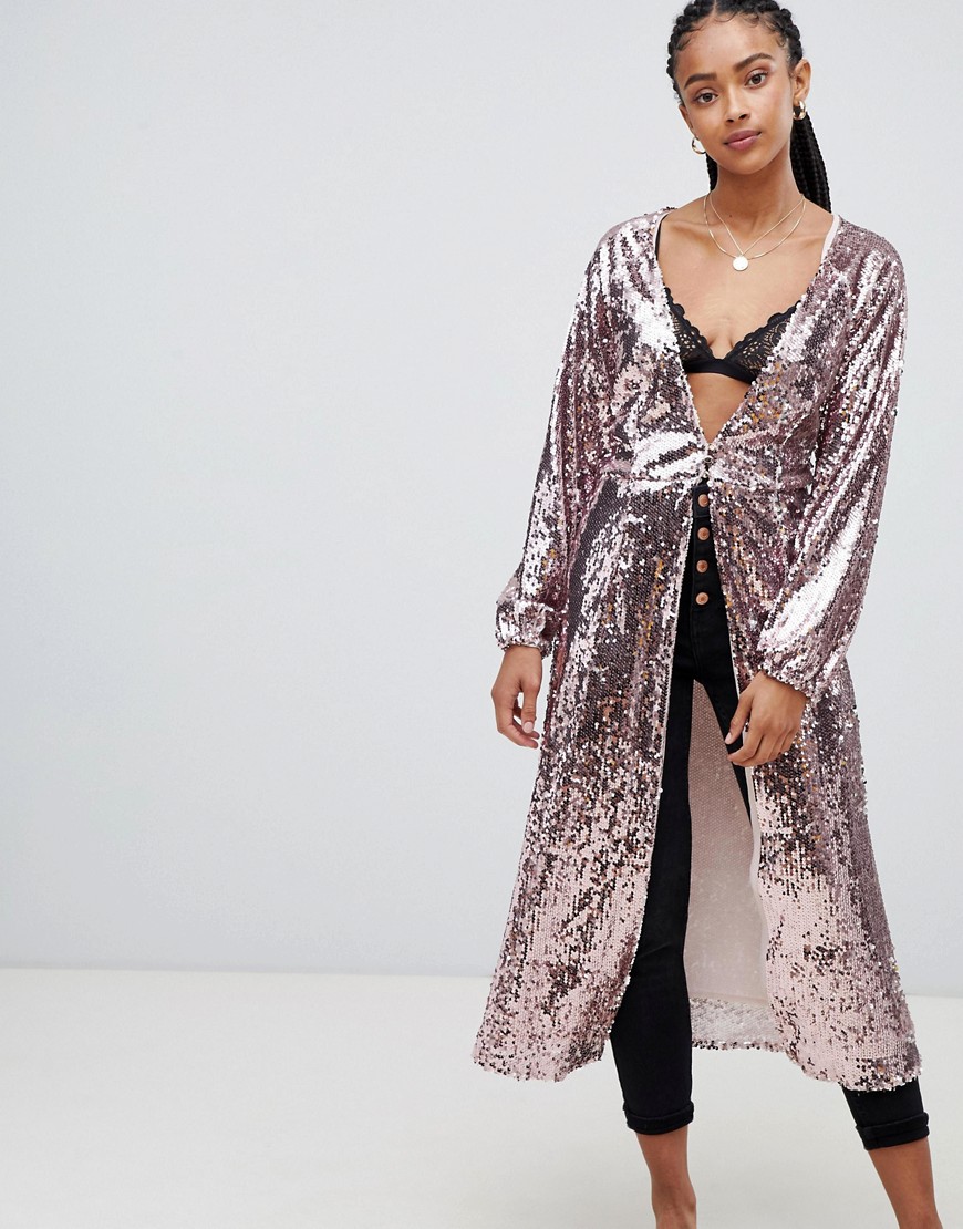 Emory Park maxi top in sequin