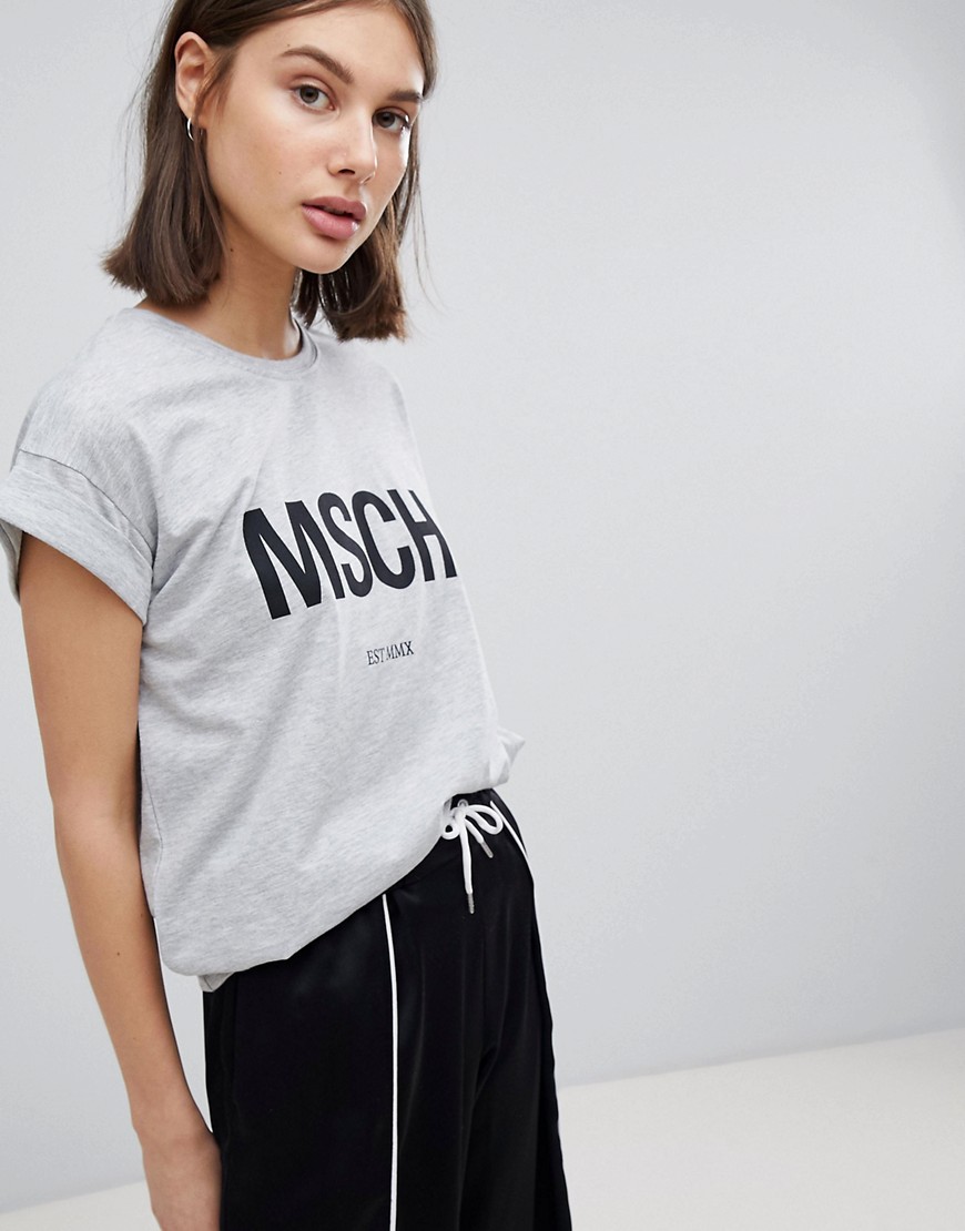 Moss Copenhagen Boyfriend T-Shirt With Front Logo
