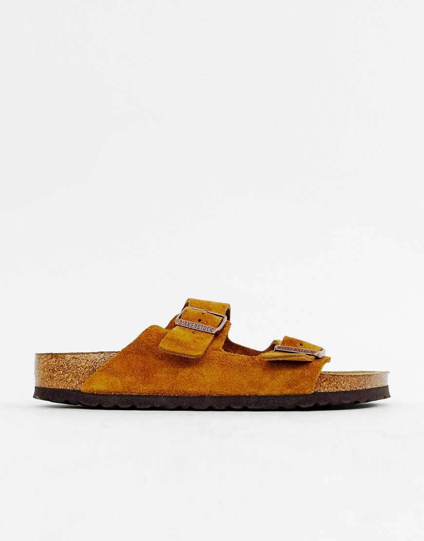 Birkenstock Arizona sandals in rust suede - Orange