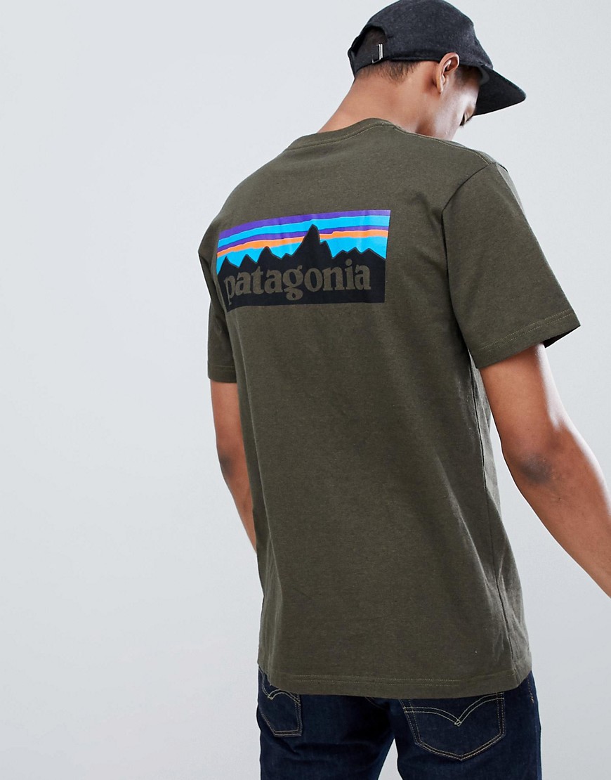 Patagonia P-6 Logo Responsibili-Tee T-Shirt in Sediment Grey - Grey