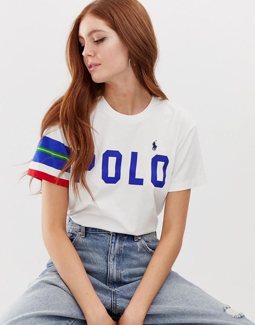 Polo Ralph Lauren logo t-shirt with sleeve panel