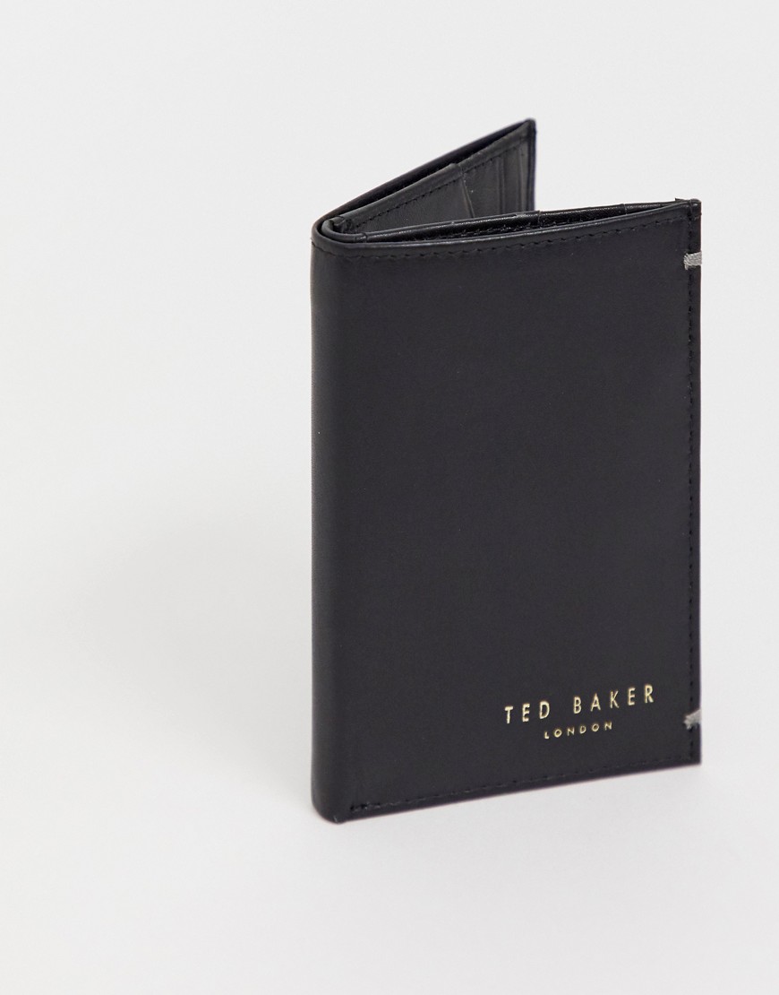 Ted Baker Zacks bi-fold leather wallet in black