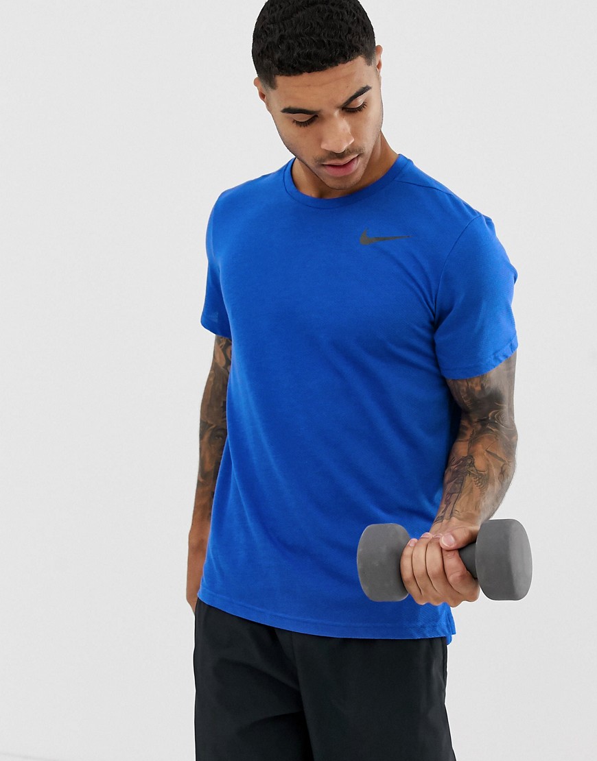 Nike Training breathe t-shirt in blue