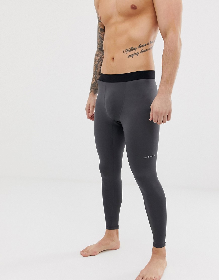 ASOS 4505 running tights with quick dry in dark grey