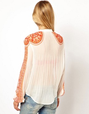 Image 2 of Pepe Jeans Printed Pleated Blouse